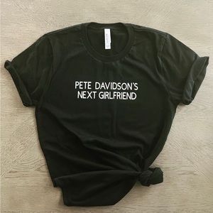 Black T-Shirt Pete Davidson next girlfriend small